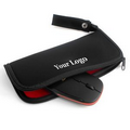 Portable computer accessories 2.4G wireless mouse and zipped mouse pad
